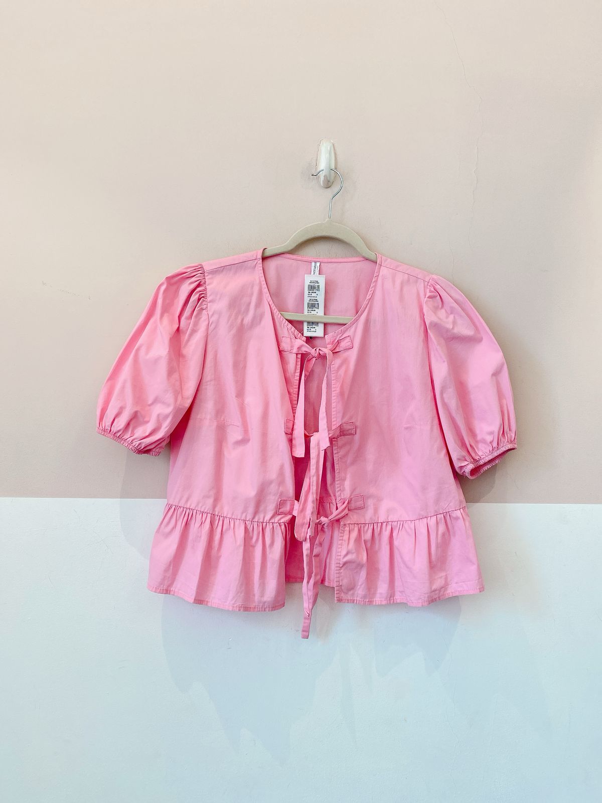 Bata amarrações rosa Stradivarius M